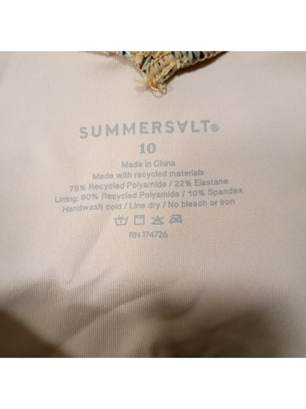Summersalt Leopard 10 Print One-Piece Swimsuit Adjustable Straps - Picture 3 of 12